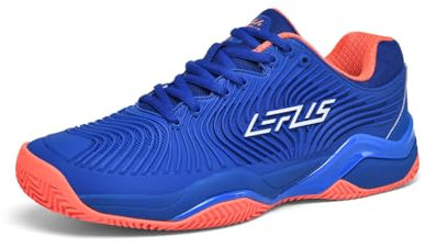 Xuanke Tennisschuhe Halle Herren Atmungsaktiv rutschfest Sportschuhe Damen Badminton Schuhe sandplatz Trainerschuhe (Blau, Erwachsene, 44, Numerisch, EU Schuhgrößensystem, Breit)