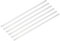 QUARKZMAN 6 Pcs Barra Plana Cuadrada de Aluminio, 3/32 (2mm) de Grosor x 25/64 (10mm) de Ancho x 12 (305mm) de Largo 6061 Placa Plana de Aluminio Sólida Nuevo Stock de Molino Plateado