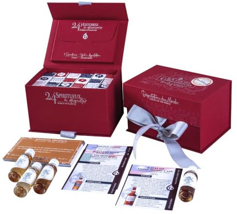 Coffret dégustation Tour Du Monde En 24 Whisky Exception Edition 2024 - Le Club Des Connaisseurs - Whisky Single Malt, Bourbon, Tourbés, Finish Cask