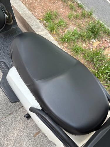Pawleso Universeller Wasserdichter Sitzbezug für Motorräder, Motorroller 50ccm Sitzbezug L 69-83cm, E Roller Zubehör Sitzabdeckung für Piaggio, für Honda 125 Moped Zubehör, Schwarz