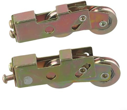 Rodillos de puerta corredera de vidrio, paquete de 2 rodillos resistentes con capacidad de 330 libras para una funcionalidad perfecta