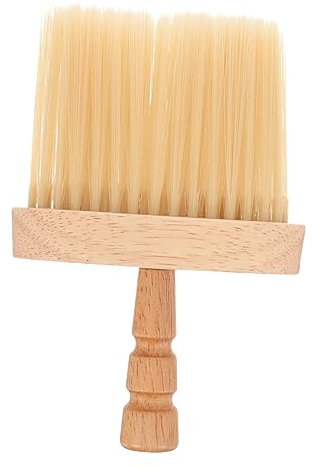 SAFIGLE Brosse à Dures Avec Manche Bois Brosse De Barbier Pour Plumeau De Cou Pour Nettoyage