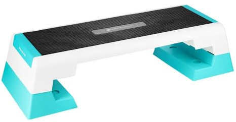 HMS Premium Aerobic‑Steppbrett AS007 | Höhenverstellbares Fitness‑Step | 82,5 × 27 cm Trittfläche | 3‑Stufen Stepper für Aerobic, HIIT & Krafttraining | Rutschfest & belastbar bis 300 kg
