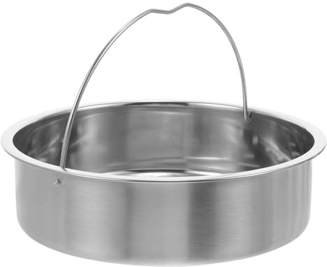 MAGICLULU Dampfkorb 20cm aus 304 Edelstahl mit Griff für Reiskocher Topfeinsatz zum Dampfgaren von Reis und Gemüse im Haushalt