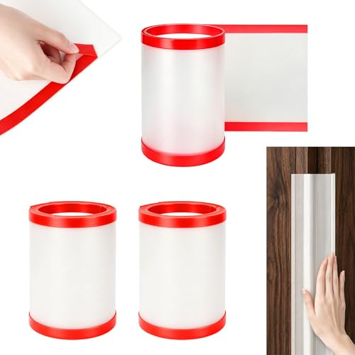 Trendecor 3 Stück Fingerklemmschutz Türen mit Transparenter, 18x120 cm Fingerklemmschutz für Türen Selbstklebend Einklemmschutz für Klassenzimmer Schlafzimmer Büro