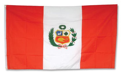 WEL Fahne Flagge Peru 90 x 150 mit Ösen