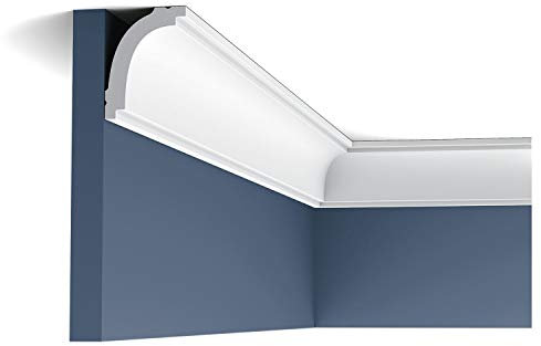 Moldura Cornisa Perfil de estuco Orac Decor CB523 BASIXX Elemento decorativo de pared y techo 2 m