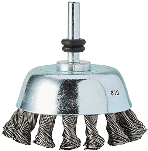 Bosch 2 609 256 521 - Cepillo de vaso para taladradoras, alambre trenzado, 65 mm
