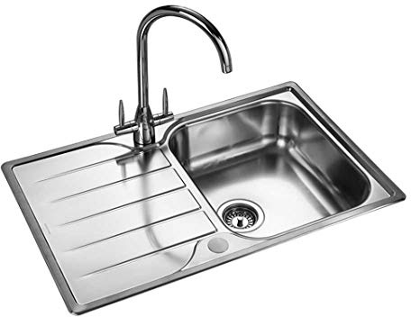 Rangemaster Michigan Rectangular Stainless Steel 1 Bowl Rectangular Rectangular Sink
