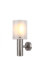 Globo Wandlampe Wandleuchte Außenleuchte Hauswandlampe Terrasse, IP44, Edelstahl silber opal, 1x LED 11W 710Lm warmweiß, DxH 12x27,8cm