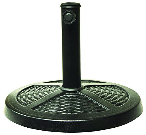 Kingfisher Base de Parasol 42.5x42.5x31.5 cm Round Base - Rattan Effect