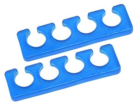 Silikon Zehenspreizer - Fingerspreizer - blau - 2 Stück Packung