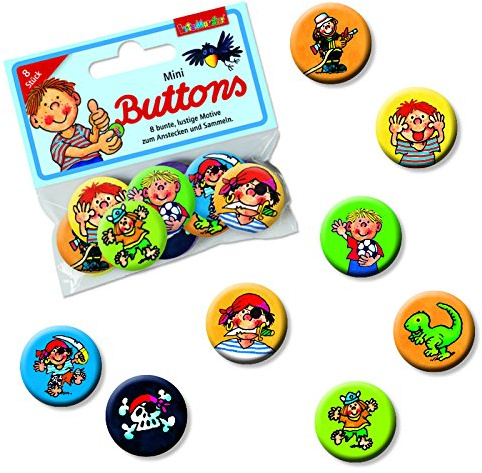 Lutz Mauder Lutz mauder67243 Mini-Button-Set für Jungen (8-teilig)