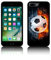 TPU Silicone FOOTBALL in Fire & Water Case for Apple IPHONE TPU (iPhone 16 PRO, BLACK)