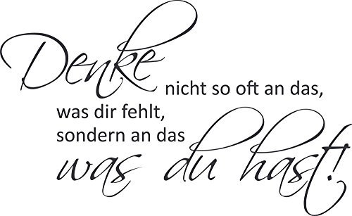 GRAZDesign Wandtattoo Sprüche Motivation für Betrieb, Büro, Wohnzimmer, Sport Wandaufkleber - 65x40cm / 073 dunkelgrau
