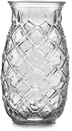 Visiodirect Lot de 12 Verres Tiki Pineapple - 49 cl
