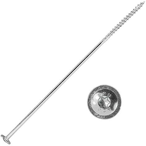 Tellerkopfschrauben PanelFix 8 x 320 mm, EU-Zulassung, 50 Stück, hell verzinkt