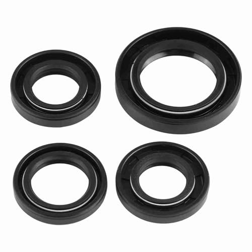 Paraolio in gomma KIMISS 4 pezzi, guarnizione carter motore albero motore per la maggior parte dei motocicli GY6 139 QMB Scooter ATV