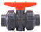 DERNORD UPVC True Union Kugelhahn mit Vollanschluss, EPDM-O-Ringen und umkehrbaren PTFE-Sitzen, bewertet bei 200 PSI (1,27 cm Sockel)