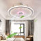 Deckenventilatoren Mit Beleuchtung LED Deckenleuchte Fernbedienung 56W Ultra-Leise Einstellbare Der Windgeschwindigkeitsommer Betrieb Dimmbar Für Schlafzimmer Wohnzimmer Deckenventilator,Lila …