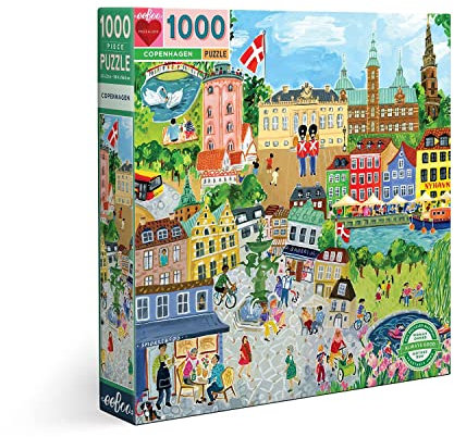 eeBoo Puzzle carré 1000 pièces : Copenhague