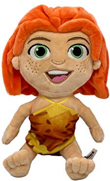 DIE CROODS 2 Alles auf Anfang versch. Plüsch Figuren 24-30cm, Kinofilm 2021 ORIGINAL Kuscheltier Plüschfigur, Eep Crood Creepo Monkey Belt u. Sash Faultier Chunky Tiger, Plüschtier Stofftier (Eep)