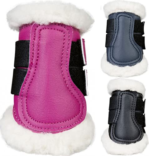 HKM Comfort Gamaschen & Hufglocken 6900 dunkelblau Mini Shetty
