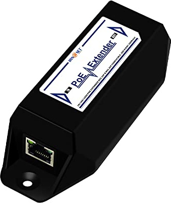 PX201 30W Gigabit POE Extender un canal 10/100/1000Mbps Repetidor POE con fácil instalación de escritorio o montaje en pared compatible con IEEE802.3af/at