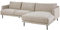 MASSIVMOEBEL24.DE Ecksofa (Ottomane rechts) TRIENT, Farbe:beige, Größe:Ecksofa (285 cm)