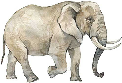 Samunshi® Afrikanischer Elefant Aufkleber Autoaufkleber für Motorrad Fahrrad Roller oder Auto Sticker Babyaufkleber Kinderaufkleber - 15x10,1cm mehrfarbig