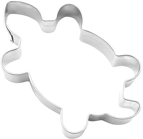 BekkiB 381 Emporte-pièce en forme de tortue pour enfants Env. 8 x 4,8 cm Passe au lave-vaisselle et facile à manipuler