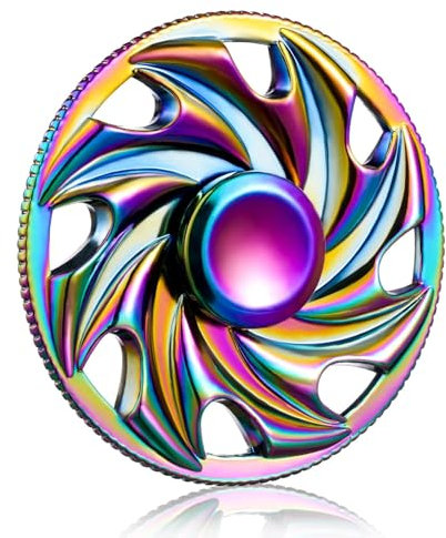 SCIONE Fidget Spinner Metall Edelstahl Lager 3-5 Min Hochgeschwindigkeit Stressabbau Spinner Graduierung Geschenke ADHD Anti Angst Spielzeug für Erwachsene Kinder Autismus Fidget Toy