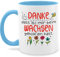 Tasse Tassen 325ml - Danke dass du mir beim Wachsen geholfen hast - Abschied Erzieher Erzieherin - 325 ml - Hellblau - geschenke für kindergärtnerinnen kita abschiedsgeschenk kindergärtner bee