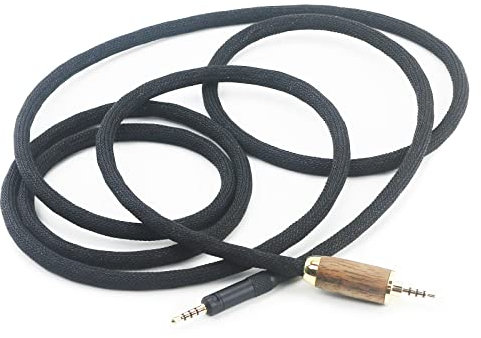 2,5 mm Trrs maschio simmetrico 6 N OCC rame placcato argento cavo 2,5 mm cavo simmetrico compatibile con cuffie Sennheiser HD598 HD598 SE, HD560s HD598 Cs, HD598 SR, HD599 Cuffie in legno di noce