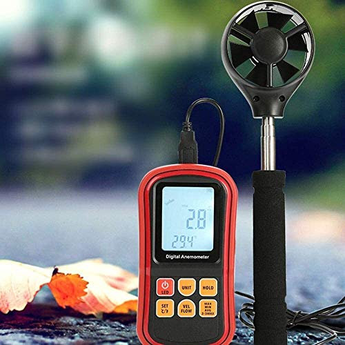 Digital Anemometer Wind Temperature Measurement Wind Speed Gauge Wind Vane