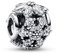 PANDORA Timeless Funkelndes Rundes Herbarium Cluster Charm aus Sterling-Silber, kompatibel mit Armbändern aus der Moments Kollektion, 792383C01