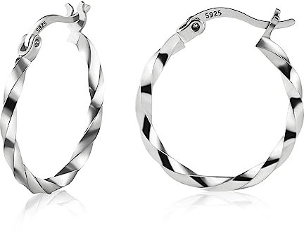 ALEXCRAFT Ohrringe Silber 925 Creolen Guess Ohrringe Damen Ohrringe Creolen Silber 925