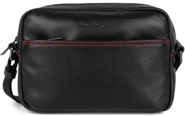 Lancaster Herren Soft Vintage Homme Stofftasche, Noir_Rouge