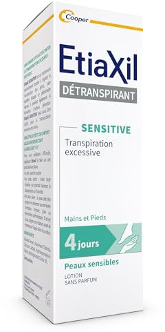 ETIAXIL Deodorant Deodorant – Behandlung von übermäßigem Schwitzen – Füße – empfindliche Haut – Lotion ohne Parfüm – 100 ml