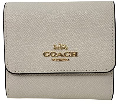 COACH Small Trifold Wallet With Floral Cluster Print Interior Chalk Style No. CH604