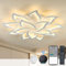 BAYHT Smart LED Deckenleuchte Dimmbar, Kompatibel mit Alexa Google Home, Blumen Deckenlampe für Wohnzimmer Schlafzimmer, Moderne Lampe Decke Beleuchtung, Großer Kronleuchter 14 Heads/Ø100cm/130W