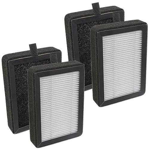 SPARES2GO HEPA Filter compatible with Levoit LV-H128 LV-H13EU Air Purifier LV-H128-RF LV-13EU-RF (Pack of 4 Filters)
