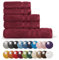 Bassetti Morbido Asciugamano Asciugamani 480 gr 100% Cotone Set da 5 pz (2 da 58x105 cm + 2 da 38x55 cm + 1 da 70X140 cm) - Collezione MONIQUE - IRIS 65