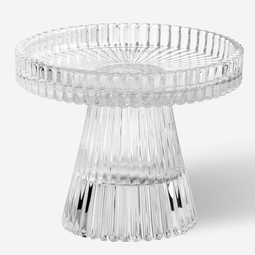 Torre & Tagus Wendbarer Kerzenhalter aus Glas für Säulen und Teelichter