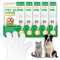 Pet Cleaning Gloves Wipes X5 Pcs. Hygienic Wipes for Dogs & Cats. Cleaning,Soothing & Nourishing Pet Hair,Daily Care,Suitable for Pet Families. Also Used for Cleansing Paws, Eyes, Ears, Butt, Chin X5.