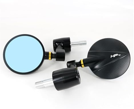 BUTUFYTR Lenkerendenspiegel Für HP4 2013–2021 Motorrad-Lenker-Rückspiegel, Bar-End-Spiegel(Gold)