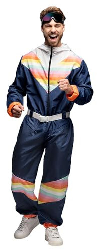 Boland - Skianzug für Herren, Faschingskostüm für Mottoparty, Halloween oder Karneval, 80er Jahre Verkleidung