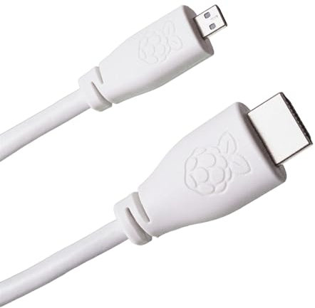 sb components Micro HDMI TO HDMI Raspberry Pi CABLE for Raspberry pi 5 / Pi 4,18Gbps High-Speed, 4K@60Hz, 2160p,AUDIO VIDEO CABLE ASSEMBLIES (Raspberry Pi 4 Micro HDMI to HDMI Cable)