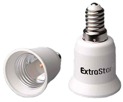 A2ZWORLD 2 Pezzi Adattatore Da E14 A E27, Portalampade, Adattatori e Convertitore
