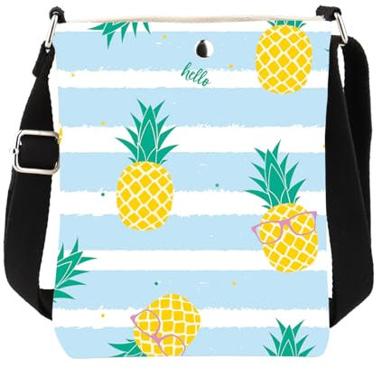 FUSTMW Pineapple Gifts Ananas-Umhängetasche für Damen, Ananas-Liebhaber, Geschenk, Ananas, Umhängetasche mit Schultergurt, Pineapple Body Bag